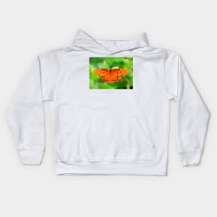 Passion Butterfly - Gulf Fritillary - Painterly Kids Hoodie